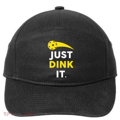 Just Dink It Funny Pickleball 7-Panel Snapback Hat