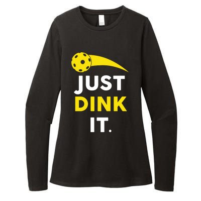 Just Dink It Funny Pickleball Womens CVC Long Sleeve Shirt