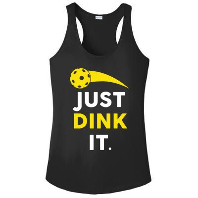 Just Dink It Funny Pickleball Ladies PosiCharge Competitor Racerback Tank