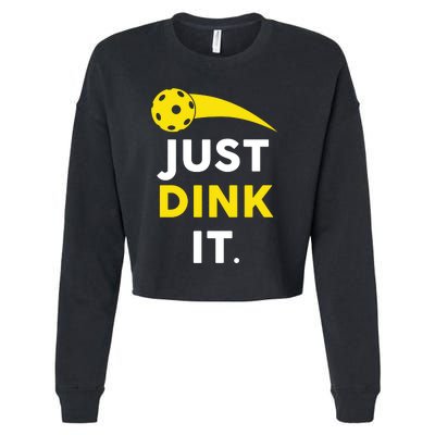 Just Dink It Funny Pickleball Cropped Pullover Crew