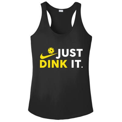 Just Dink It Funny Pickleball Play Pickle Ball Ladies PosiCharge Competitor Racerback Tank