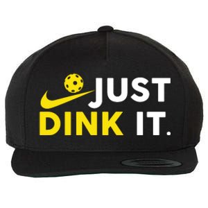 Just Dink It Funny Pickleball Play Pickle Ball Wool Snapback Cap