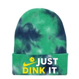 Just Dink It Funny Pickleball Play Pickle Ball Tie Dye 12in Knit Beanie