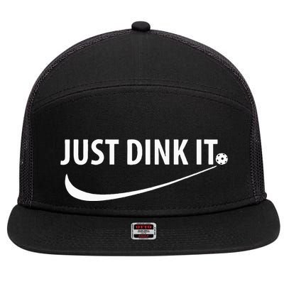 Just Dink It Pickleball 7 Panel Mesh Trucker Snapback Hat