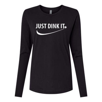 Just Dink It Pickleball Womens Cotton Relaxed Long Sleeve T-Shirt