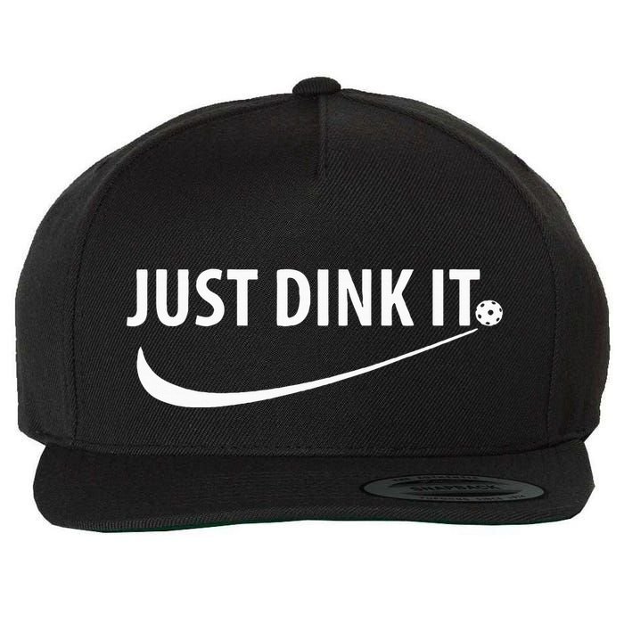 Just Dink It Pickleball Wool Snapback Cap