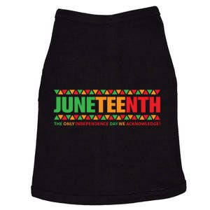 Juneteenth Day Independence Celebrating Black Freedom 1865 Doggie Tank