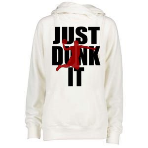 Just Dunk It Womens Funnel Neck Pullover Hood