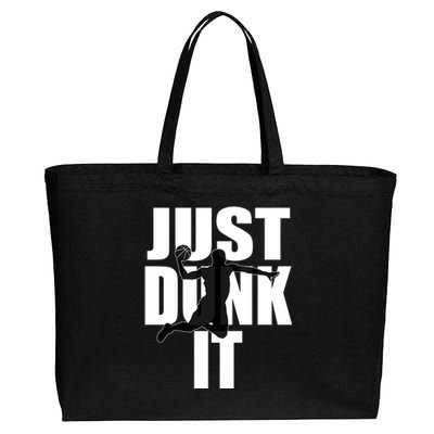 Just Dunk It Cotton Canvas Jumbo Tote