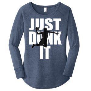 Just Dunk It Women's Perfect Tri Tunic Long Sleeve Shirt