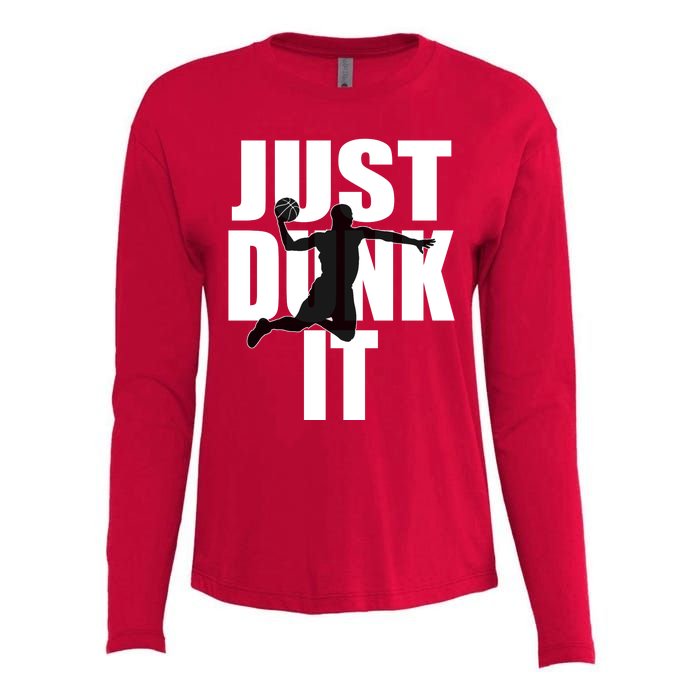 Just Dunk It Womens Cotton Relaxed Long Sleeve T-Shirt