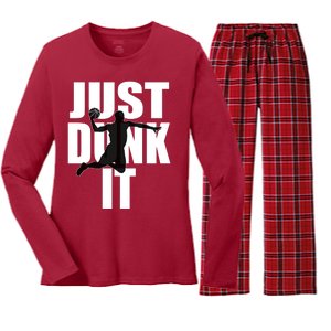 Just Dunk It Women's Long Sleeve Flannel Pajama Set 