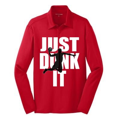 Just Dunk It Silk Touch Performance Long Sleeve Polo