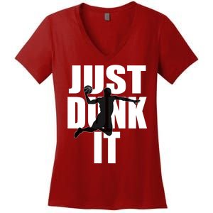 Just Dunk It Women's V-Neck T-Shirt