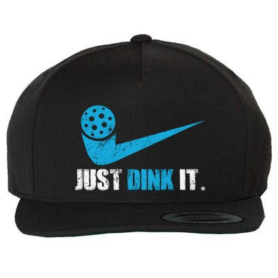 Just Dink It Pickleball Player Fan Gift Wool Snapback Cap