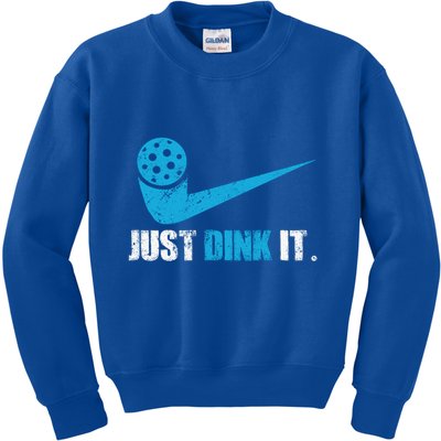 Just Dink It Pickleball Player Fan Gift Kids Sweatshirt