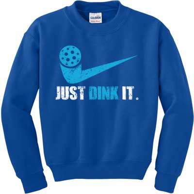 Just Dink It Pickleball Player Fan Gift Kids Sweatshirt