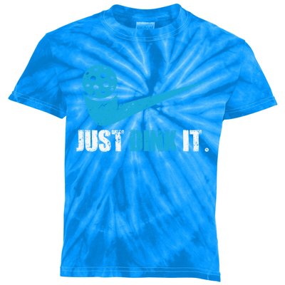 Just Dink It Pickleball Player Fan Gift Kids Tie-Dye T-Shirt