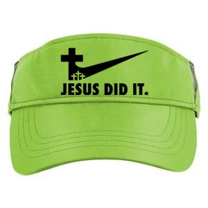 Jesus Did It Cross Adult Drive Performance Visor