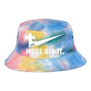 Jesus Did It Cross Tie Dye Newport Bucket Hat