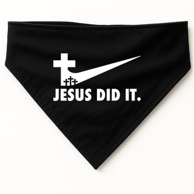 Jesus Did It Cross USA-Made Doggie Bandana