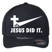Jesus Did It Cross Flexfit Unipanel Trucker Cap