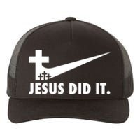 Jesus Did It Cross Yupoong Adult 5-Panel Trucker Hat