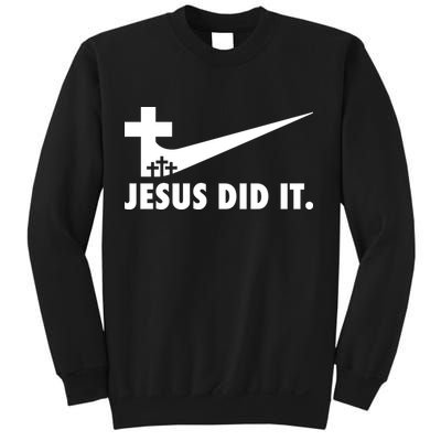 Jesus Did It Cross Sweatshirt