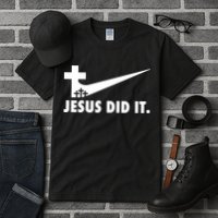 Jesus Did It Cross Tall T-Shirt