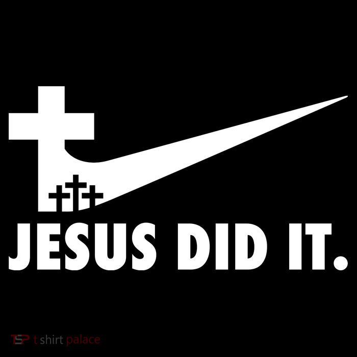 Jesus Did It Cross Tall T-Shirt