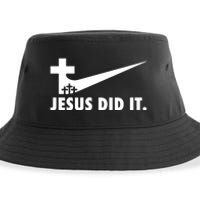 Jesus Did It Cross Sustainable Bucket Hat