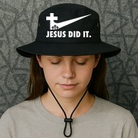 Jesus Did It Cross Bucket Hat