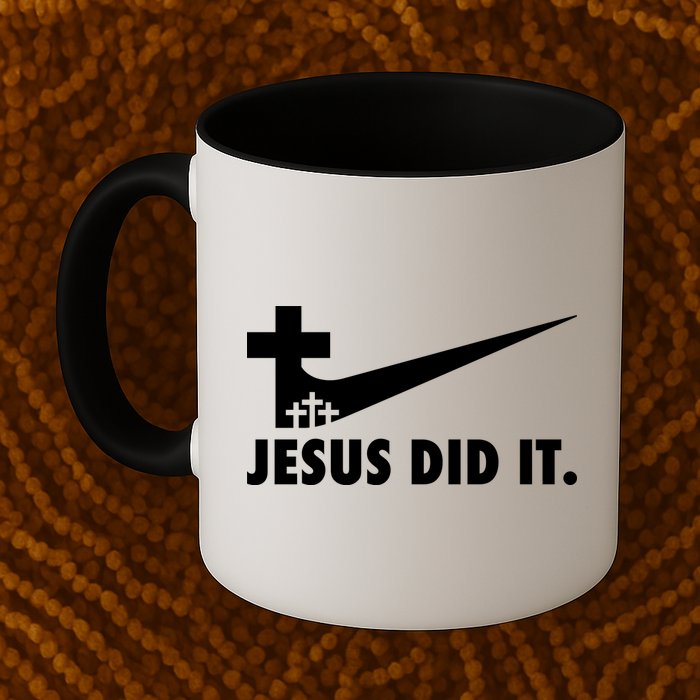 Jesus Did It Cross Mug