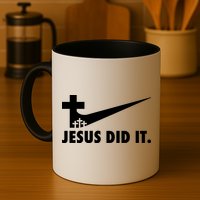 Jesus Did It Cross Mug