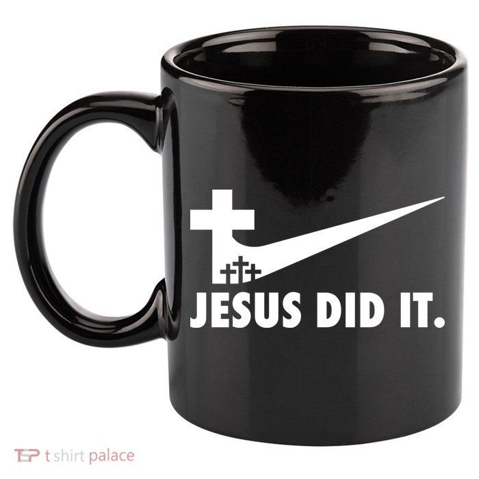Jesus Did It Cross 11oz C Handle Ceramic Mug
