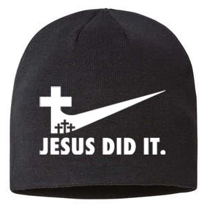 Jesus Did It Cross Sustainable Beanie