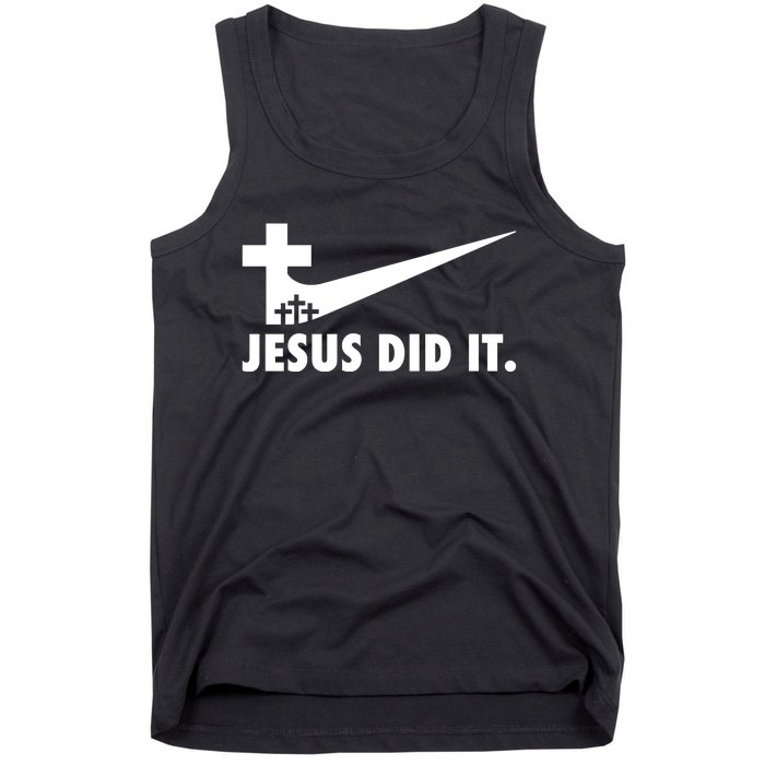 Jesus Did It Cross Tank Top