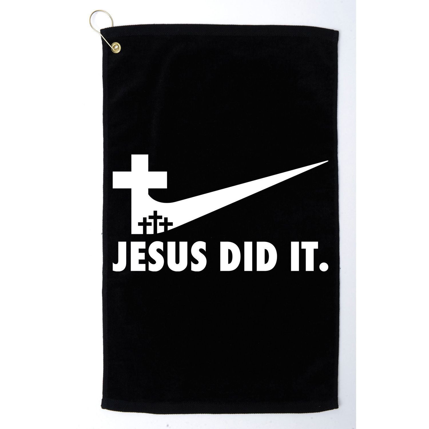 Jesus Did It Cross Golf Towel