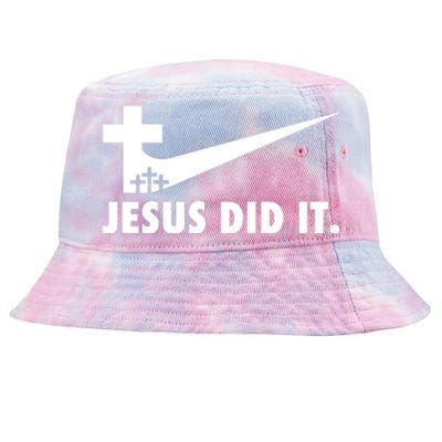 Jesus Did It Cross Tie-Dyed Bucket Hat