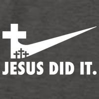 Jesus Did It Cross Vector Backpack