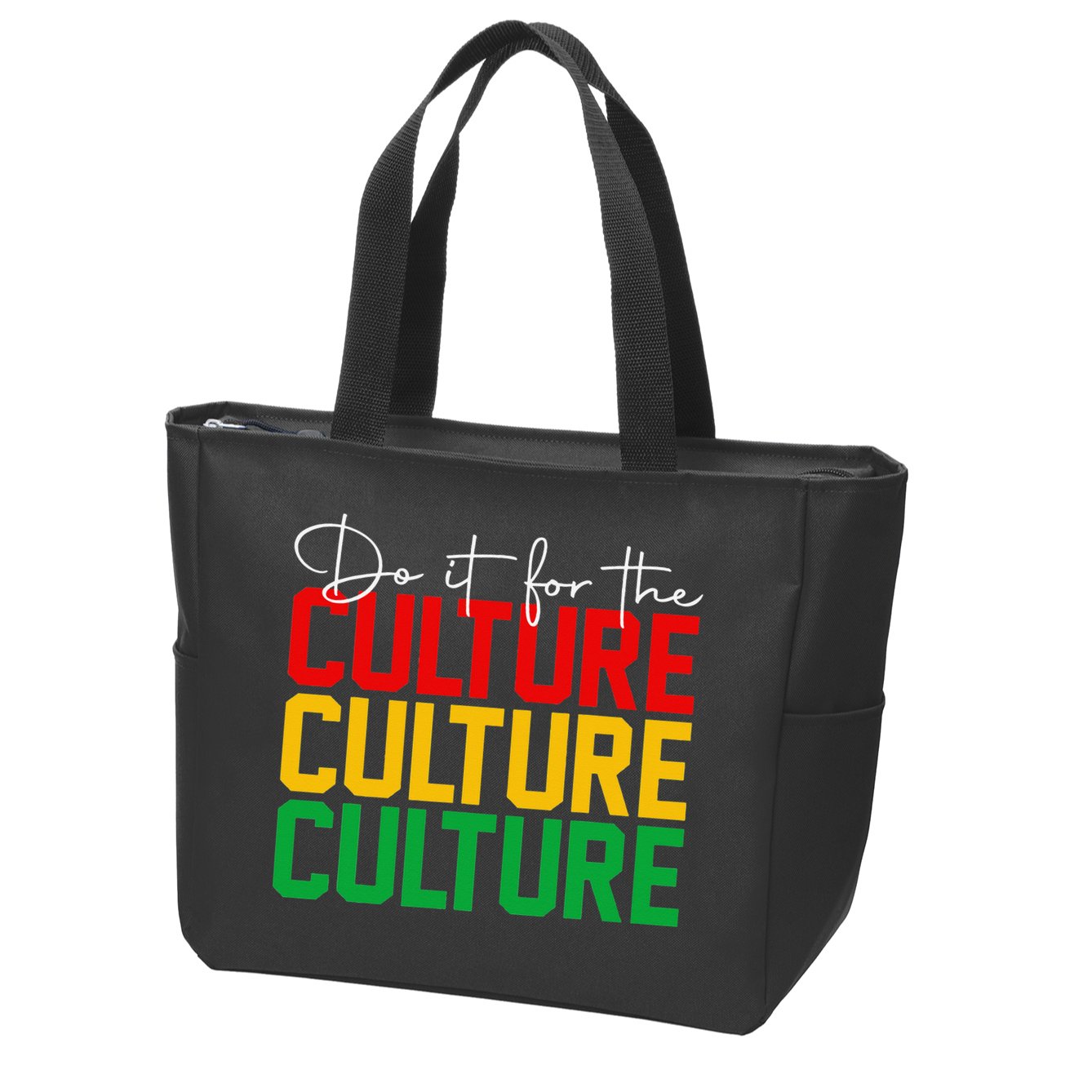 Juneteenth Do It For The Culture Black Freedom History Afro Zip Tote Bag