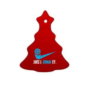 Just Dink It Pickleball Player Fan Gift Ceramic Tree Ornament