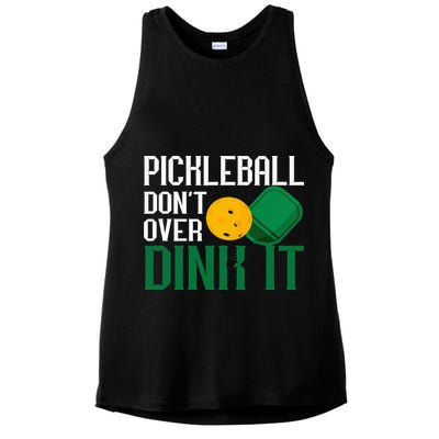 Just Dink It Pickleball Player Fan Gift Ladies PosiCharge Tri-Blend Wicking Tank