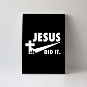 Jesus Did It Faith Cross Christian Canvas