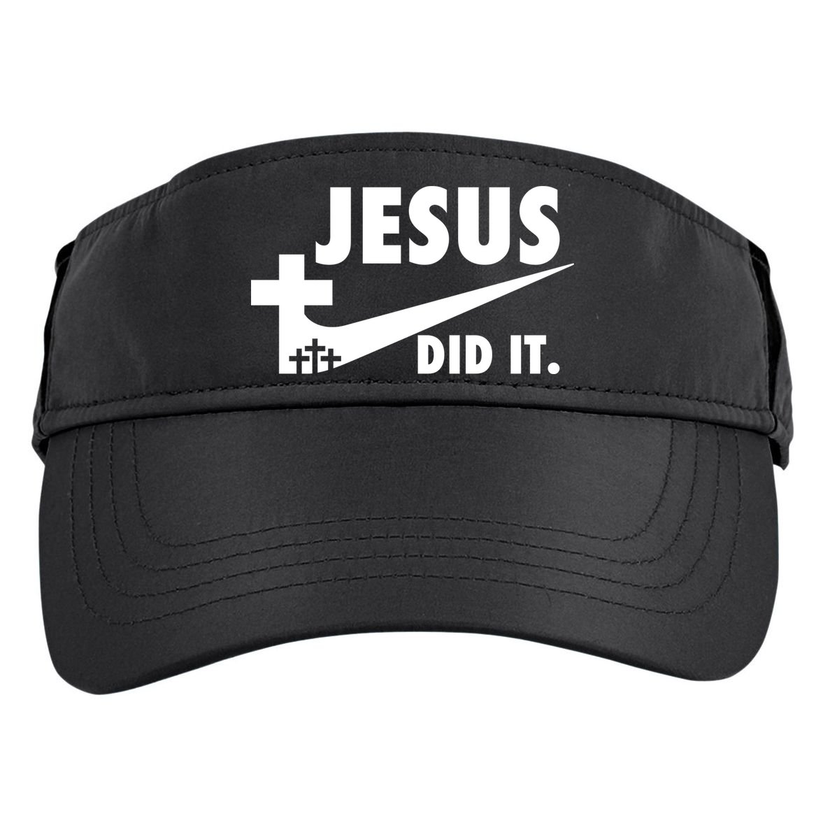 Jesus Did It Faith Cross Christian Adult Drive Performance Visor