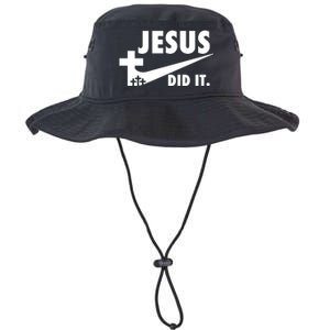 Jesus Did It Faith Cross Christian Legacy Cool Fit Booney Bucket Hat