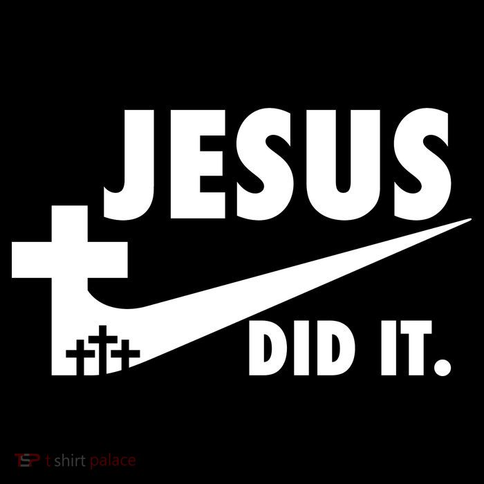 Jesus Did It Faith Cross Christian Drawstring Bag