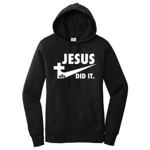 Jesus Did It Faith Cross Christian Women's Pullover Hoodie