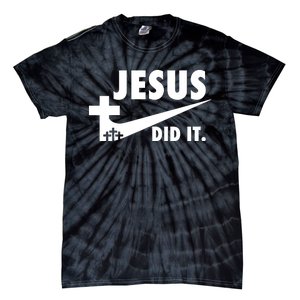 Jesus Did It Faith Cross Christian Tie-Dye T-Shirt