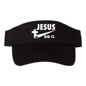 Jesus Did It Faith Cross Christian Valucap Bio-Washed Visor